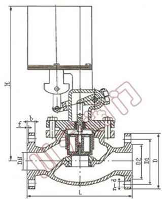 SZCZP高温电磁阀外形尺寸图