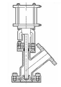 气动保温放料阀结构图