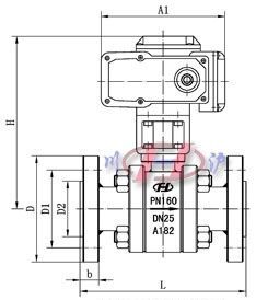 GYQ941电动高压球阀 （法兰连接） 