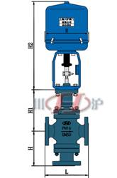 ZRSF/H电动三通调节阀 外形尺寸图