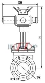 电动刀型闸阀 (法兰式) 