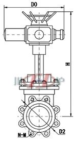 电动刀型闸阀 (支耳式) 
