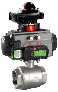 Q611F气动内螺纹球阀 (二片式阀体)