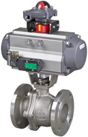 Q641F/H气动法兰球阀