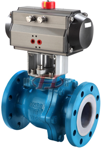 Q641F46气动衬氟球阀