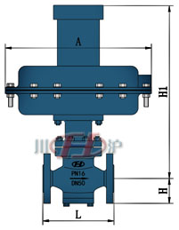 ZZZVP/ZZCP自力式微(差)压调节阀 外形连接尺寸图 