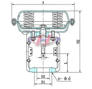 ZHA/B气动薄膜执行器 结构图