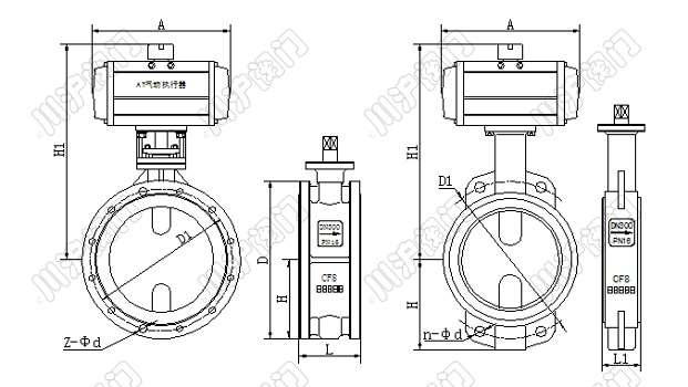 气动快速切断蝶阀